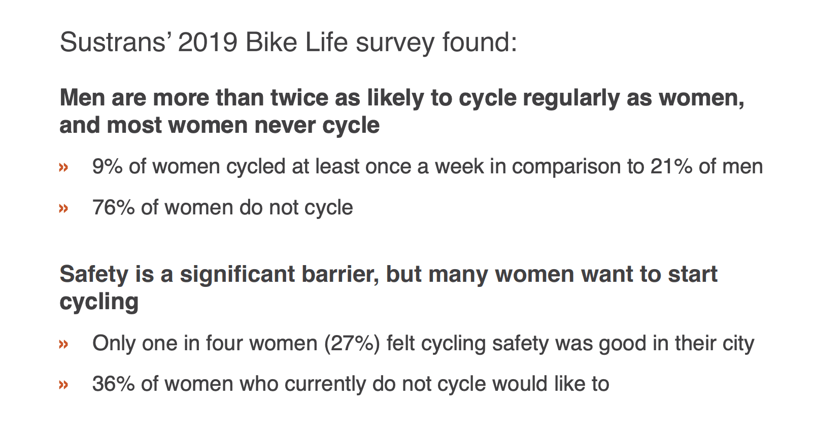 Sustrans cycling inequality report